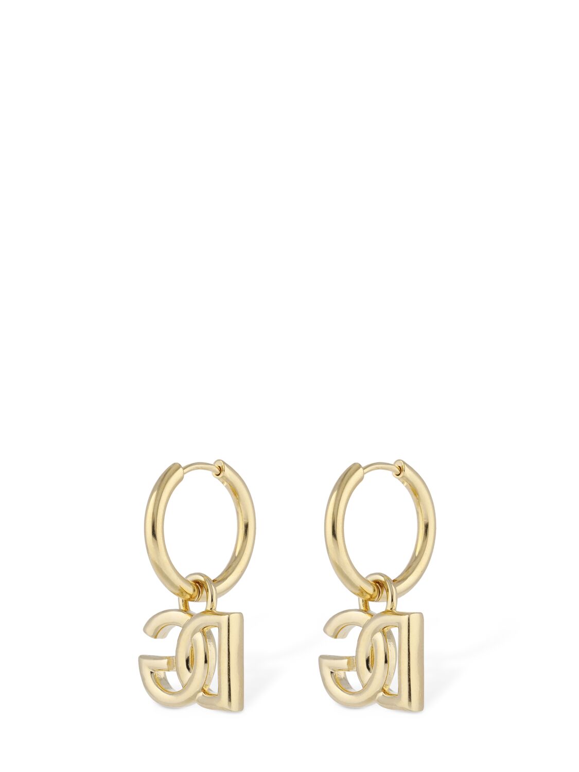 Dolce & Gabbana DG Logo Over the Ear Hoop Earrings