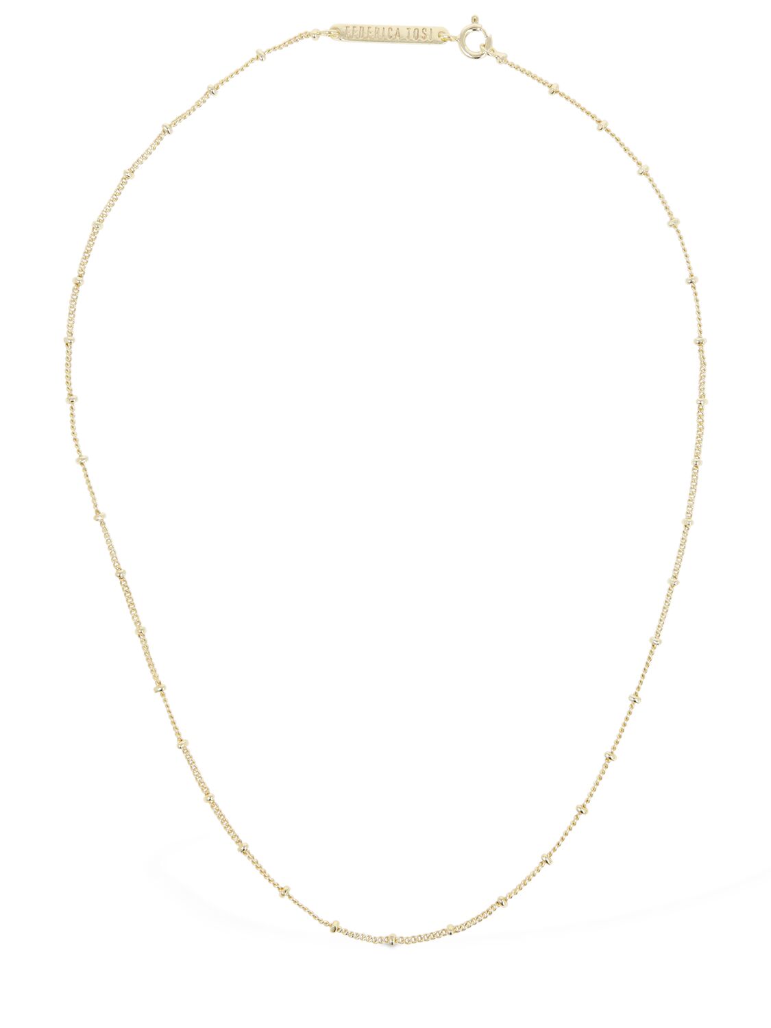 Federica Tosi Lace Camille Chain Necklace In Gold