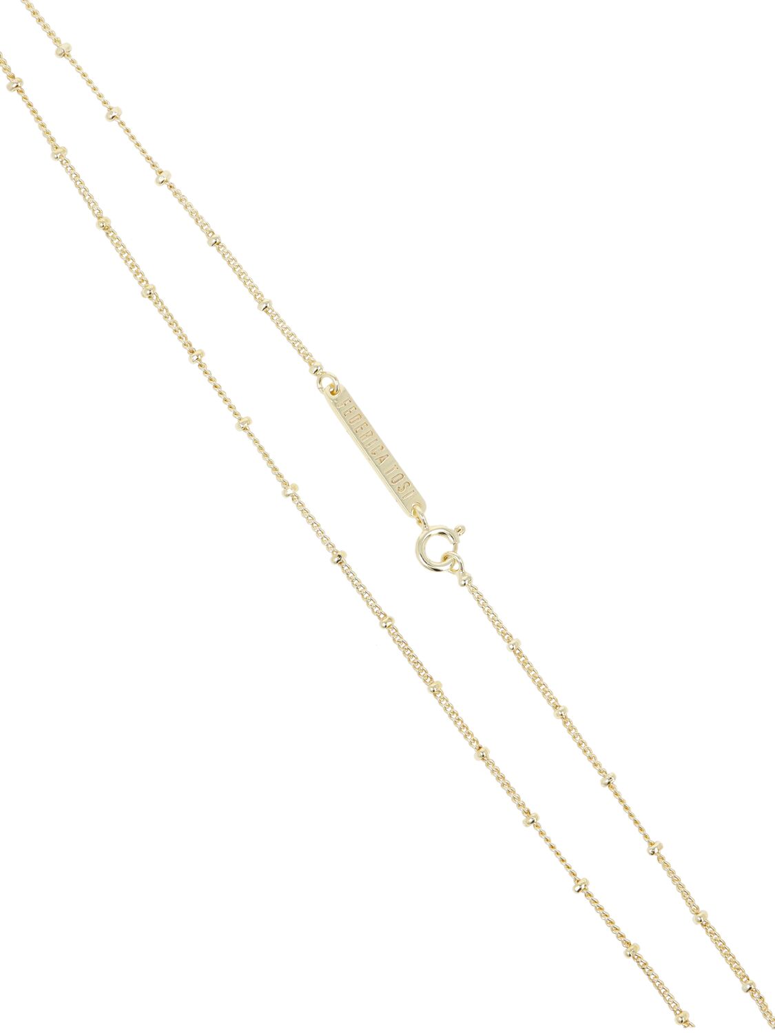 Shop Federica Tosi Lace Camille Chain Necklace In Gold