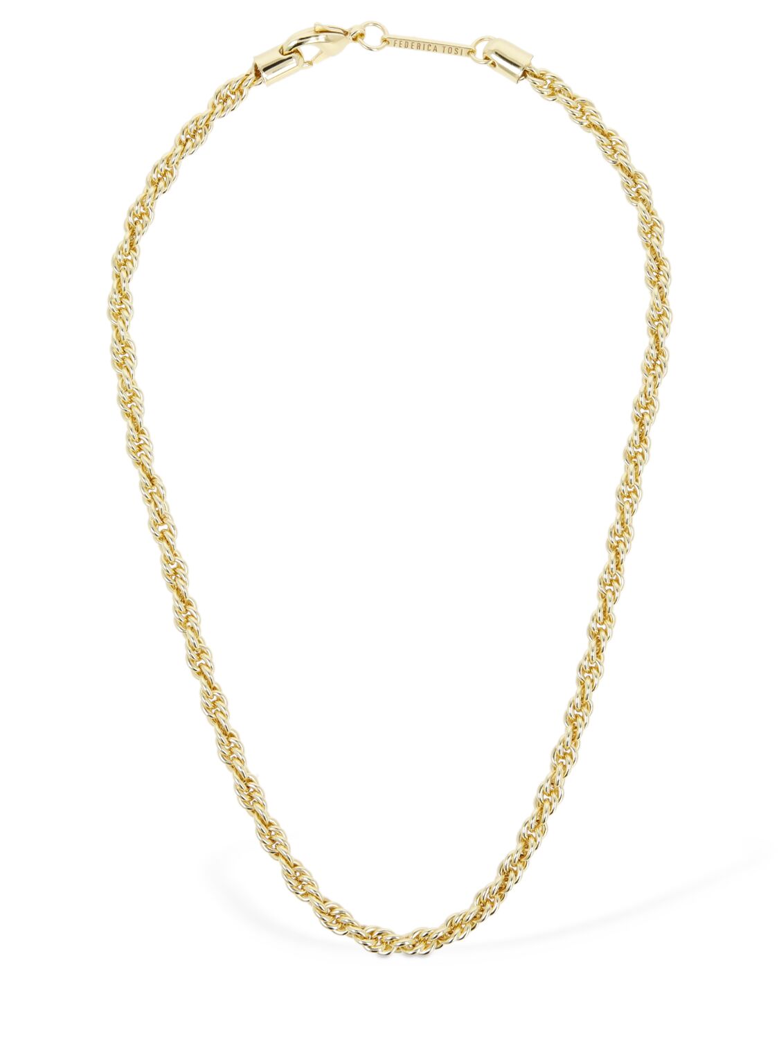 Federica Tosi Lace Grace Chain Necklace In Gold