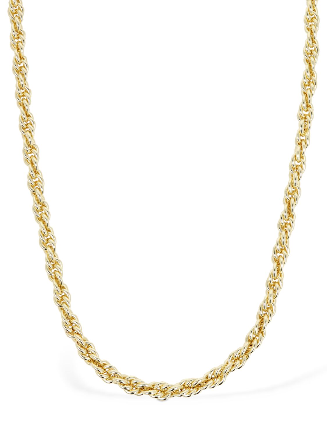 Shop Federica Tosi Lace Grace Chain Necklace In Gold