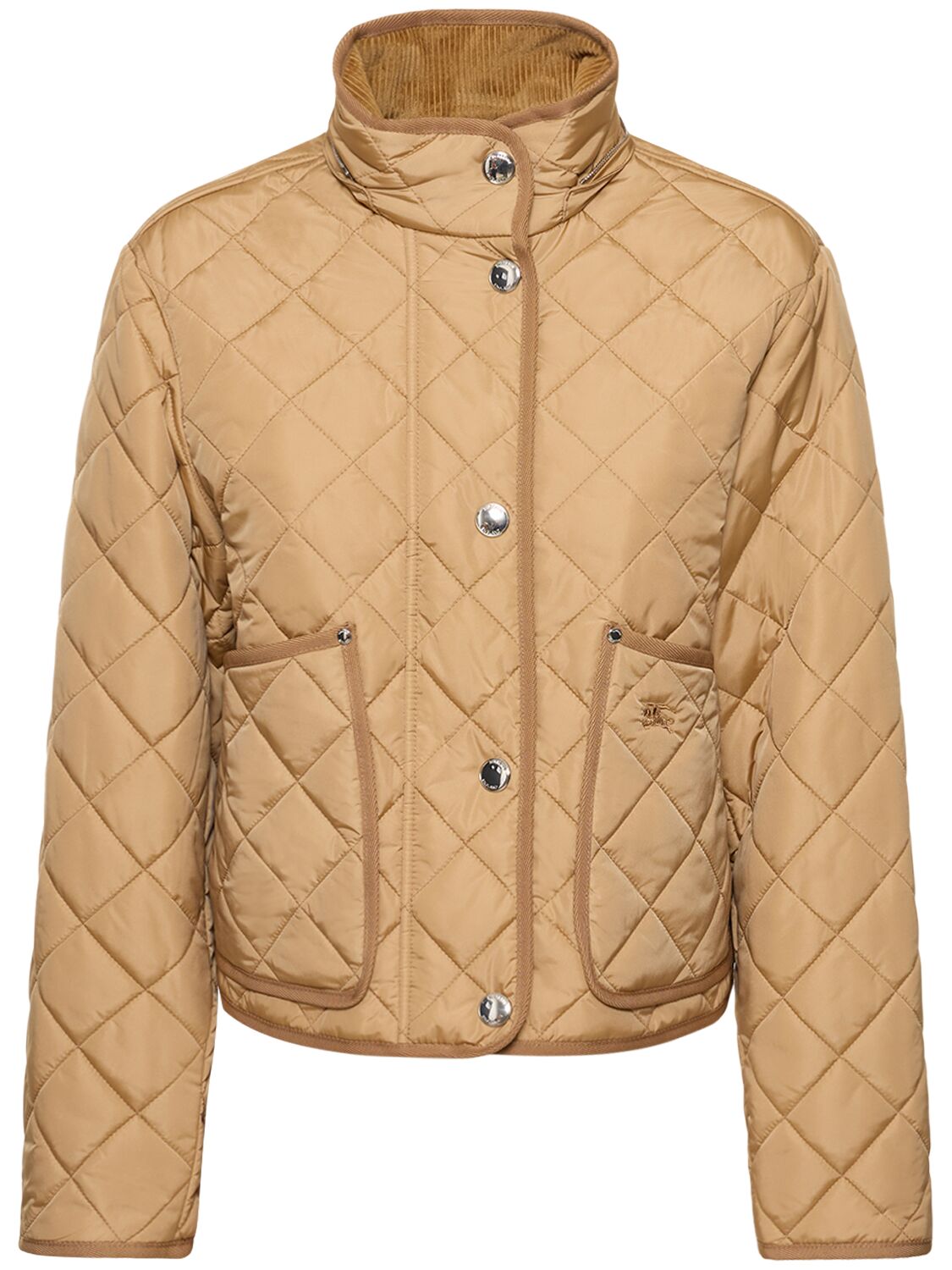 Shop Burberry Humbie Quilted Nylon Hooded Jacket In Archive Beige