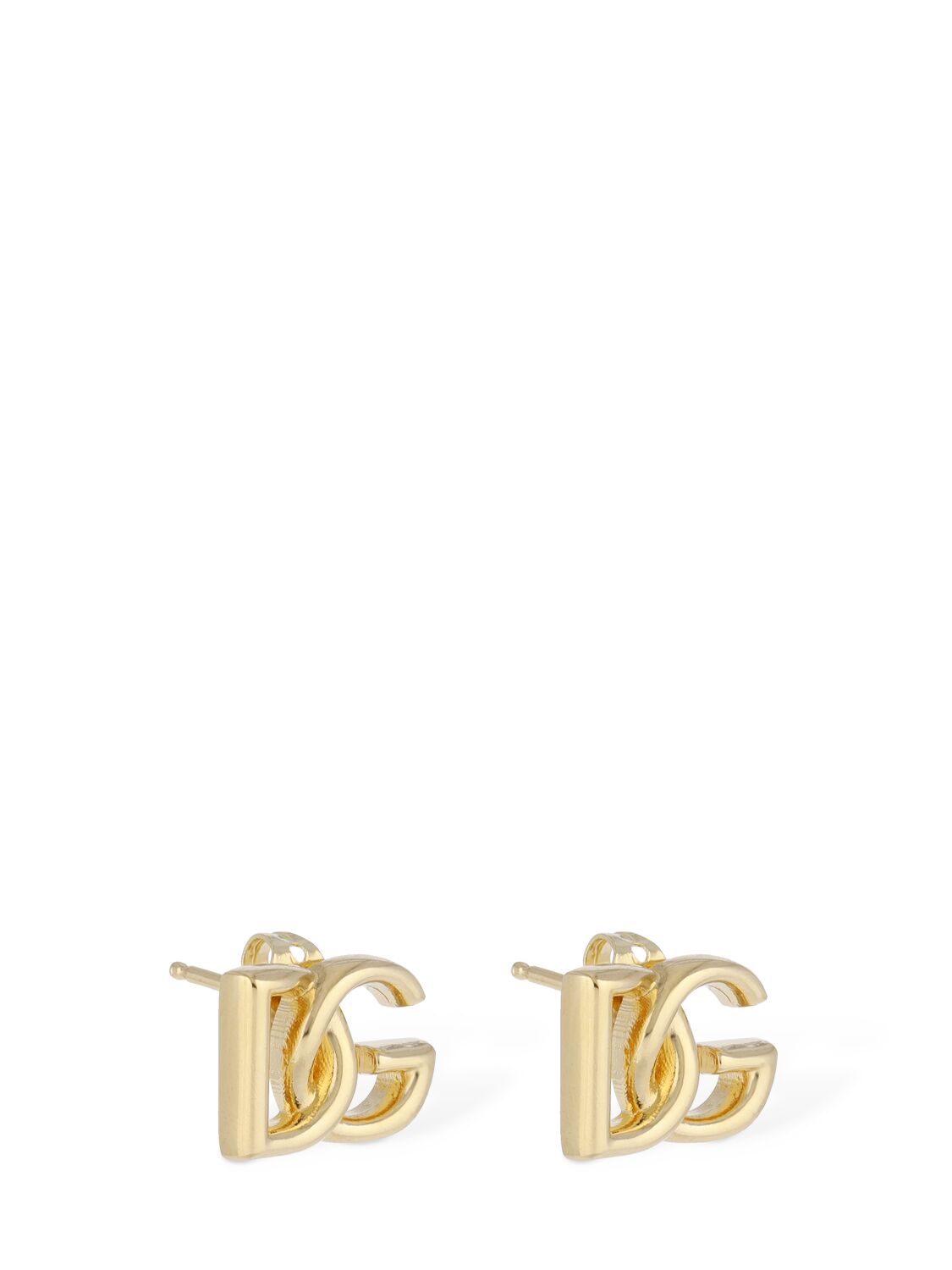 Dolce & Gabbana Dg Stud Earrings In Gold