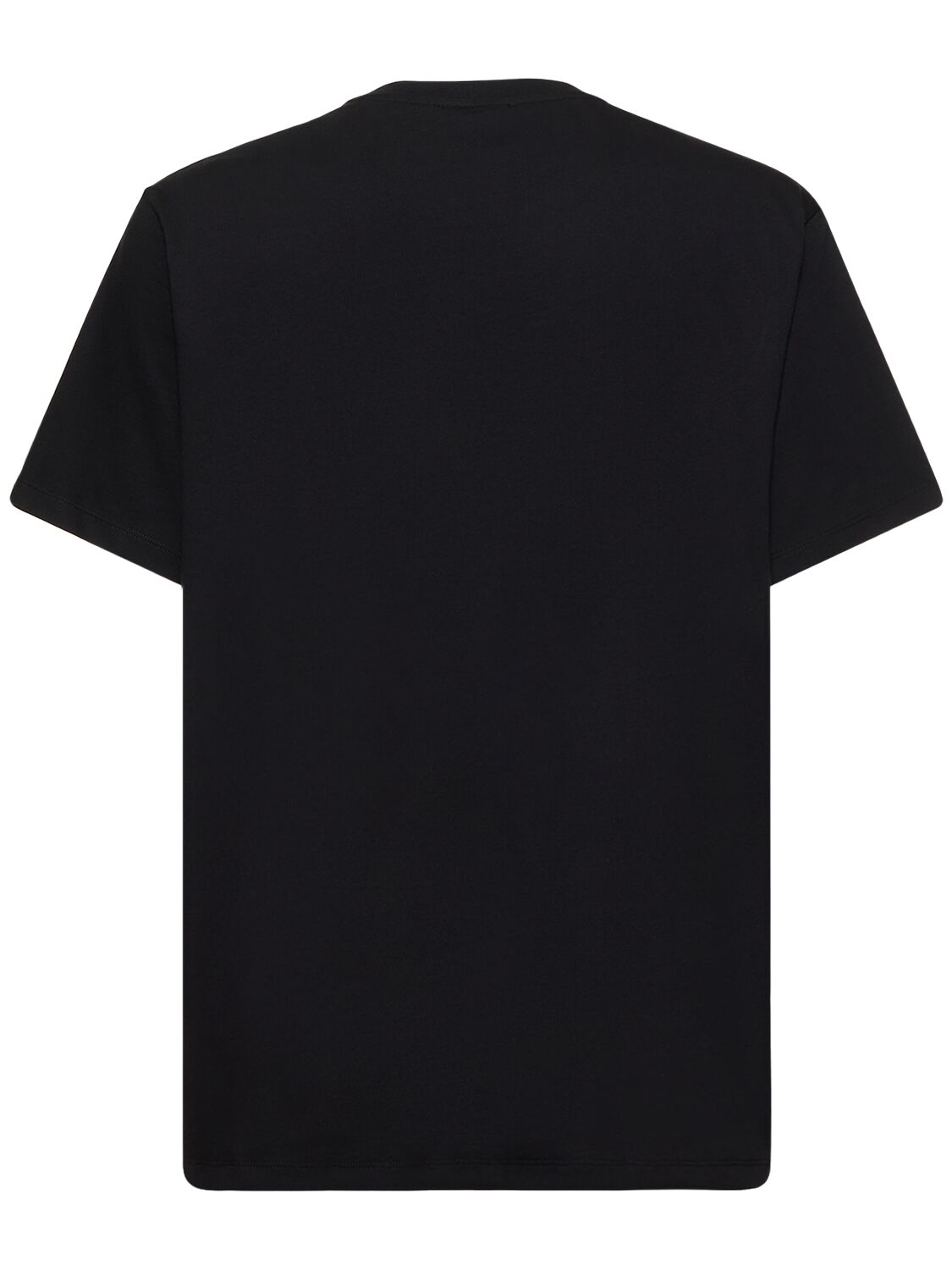 Shop Balmain Flocked & Foiled Logo T-shirt In Black,silver