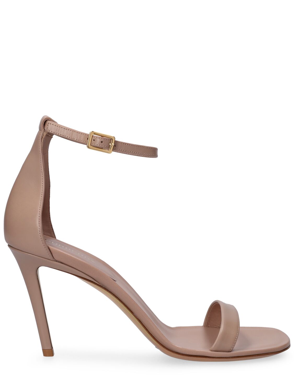 Burberry 85mm Rhea Leather Sandals In Beige