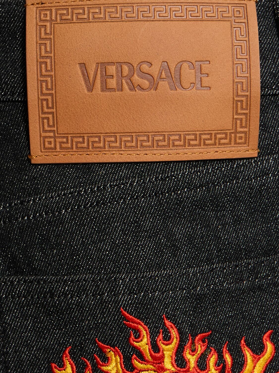Shop Versace Tailored Stretch Denim Skinny Jeans In Schwarz