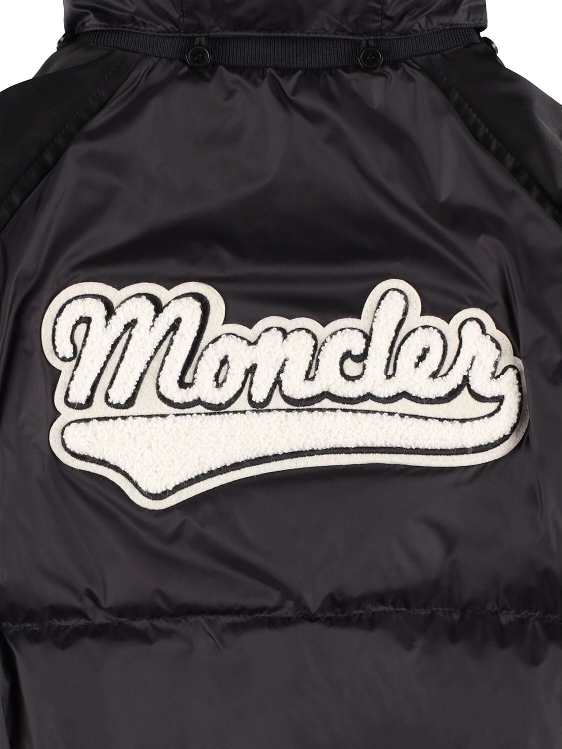 Shop Moncler Martha Matt Nylon Down Jacket In Black