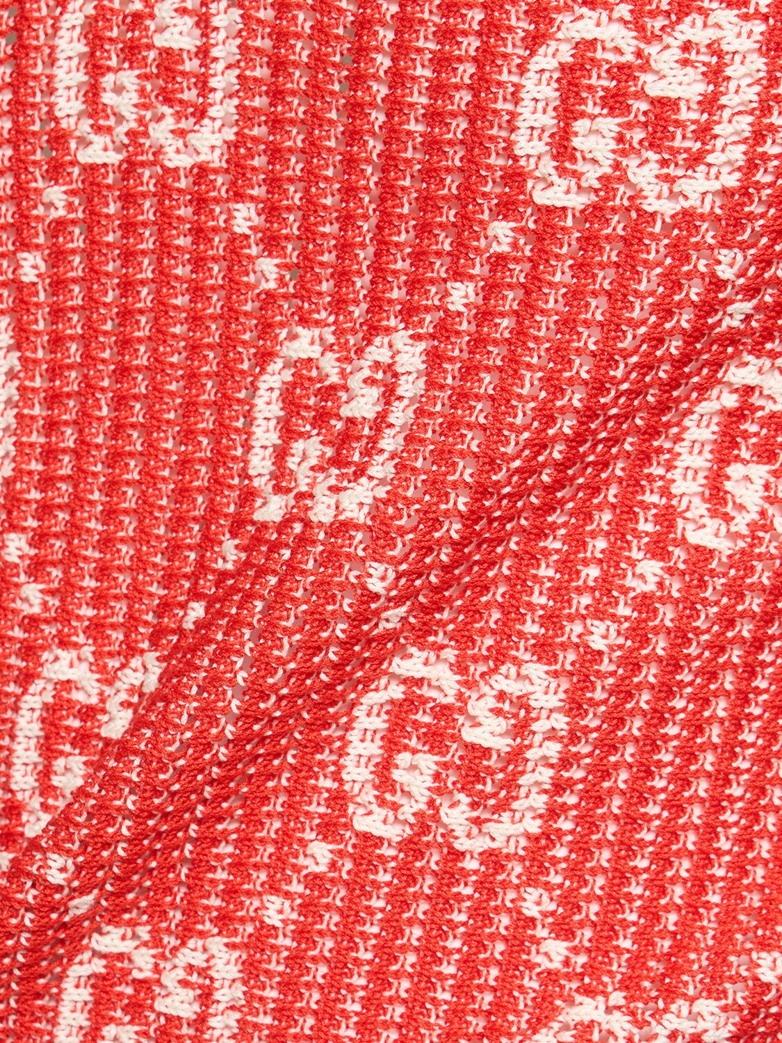 GG Cotton Jacquard Sweater Vest in Red - Gucci