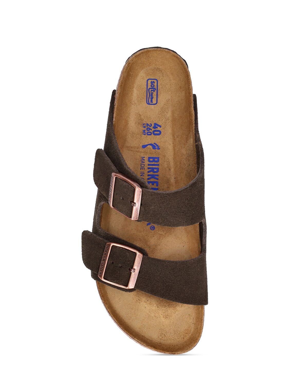 Shop Birkenstock Arizona Suede Sandals In Brown