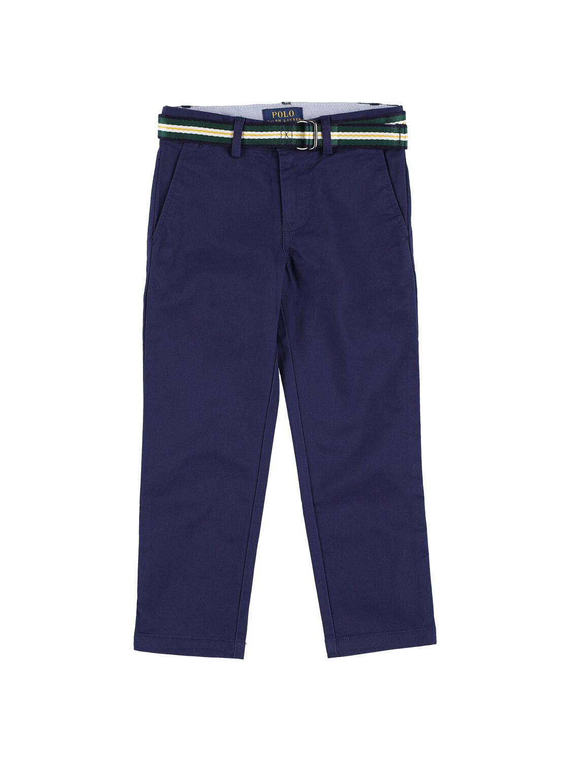 Ralph Lauren Kids' Stretch Cotton Twill Chino Trousers W/ Belt