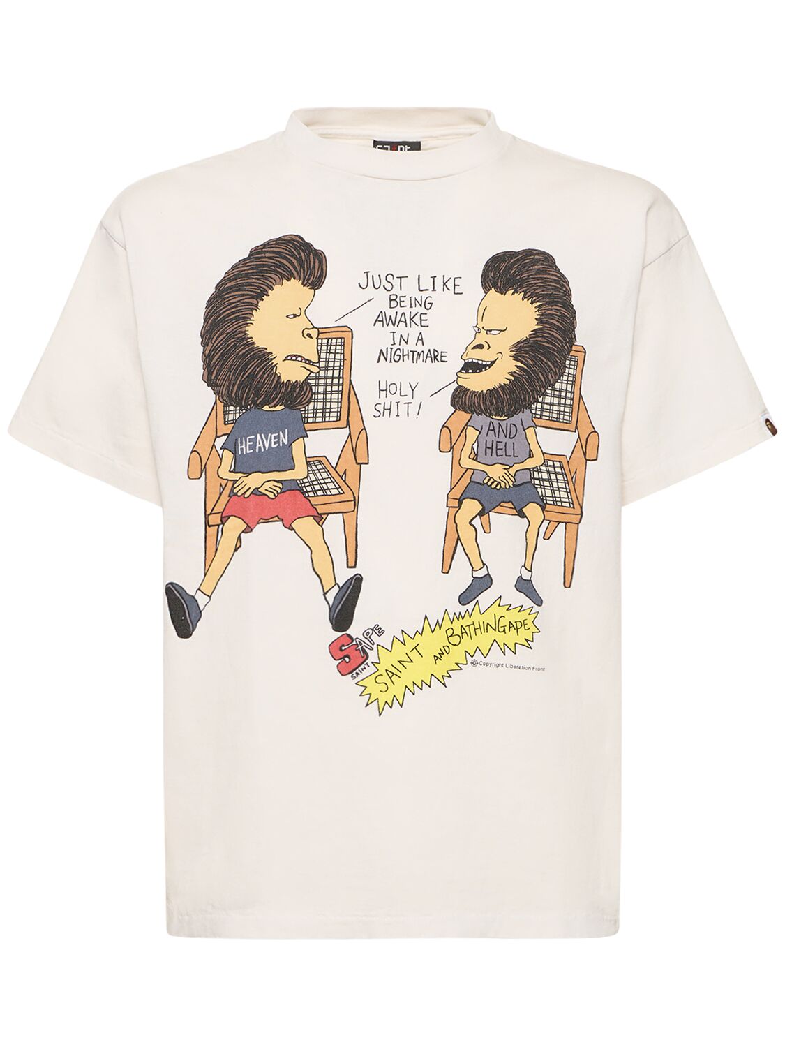 Saint Michael X A Bathing Ape T-shirt – MEN > CLOTHING > T-SHIRTS