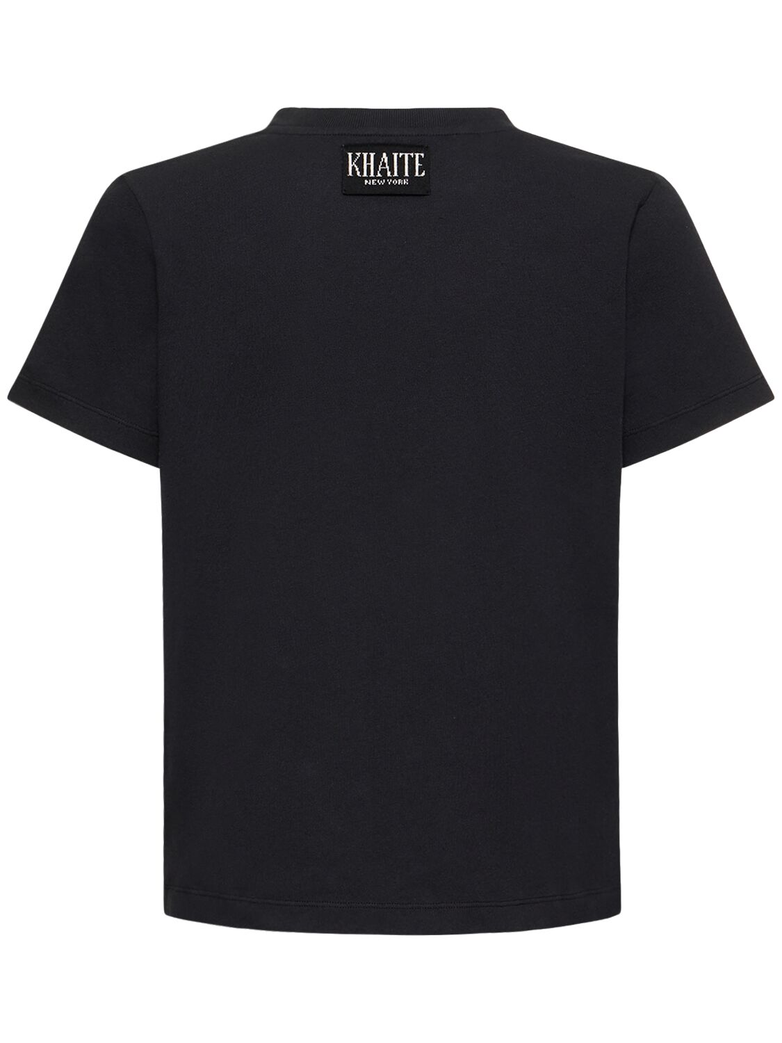 Shop Khaite Emmylou Cotton Jersey T-shirt In Black
