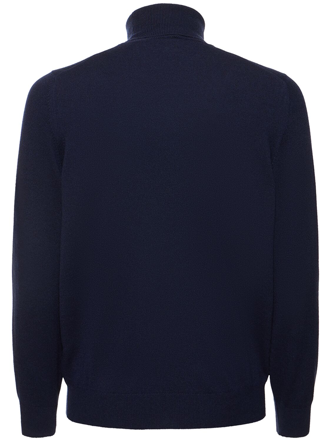 Shop Brunello Cucinelli Cashmere Turtleneck Sweater In Navy