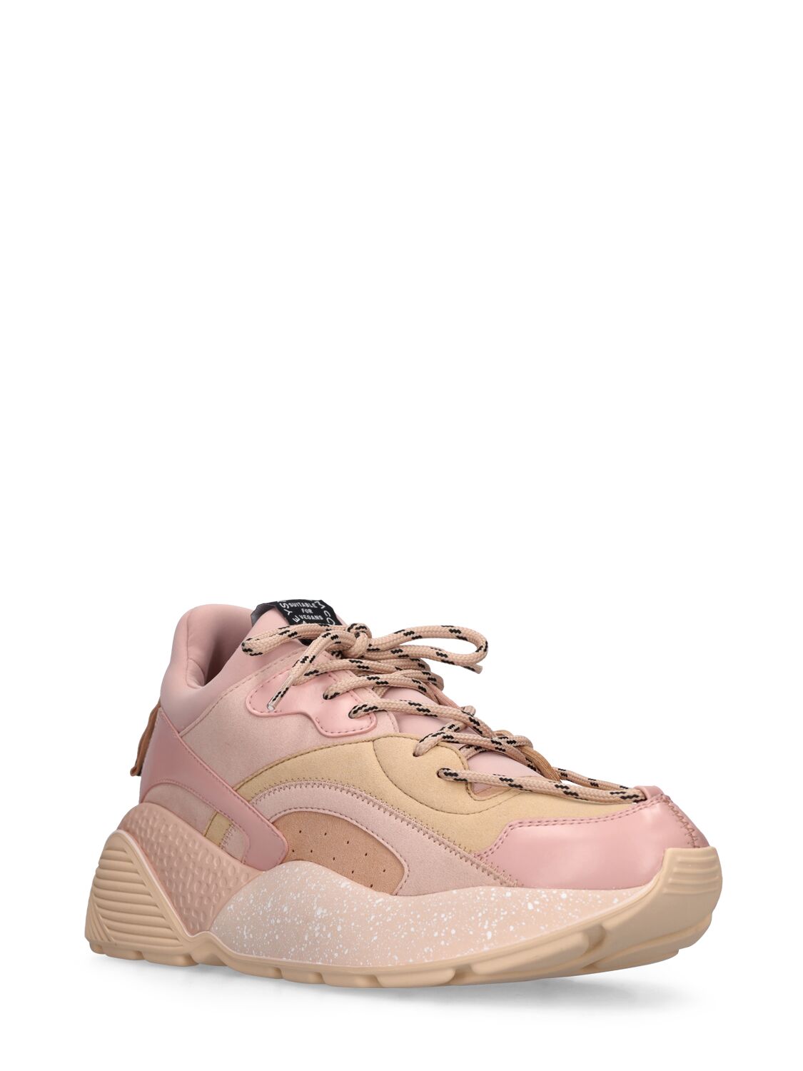 Shop Stella Mccartney 45mm Eclypse Alter Faux Suede Sneakers In Pink