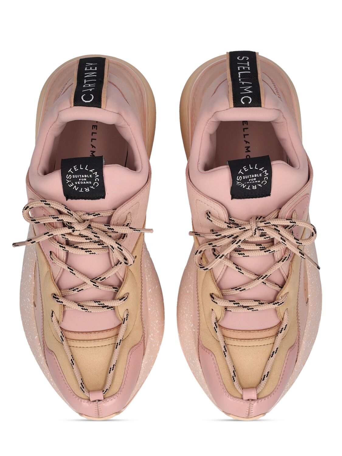 Shop Stella Mccartney 45mm Eclypse Alter Faux Suede Sneakers In Pink