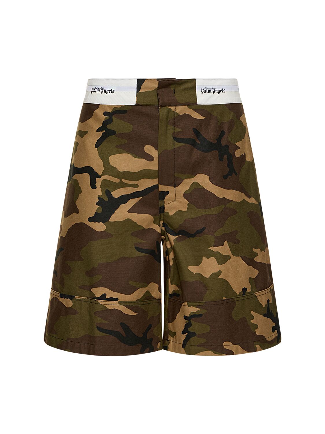Tailored Camouflage Cotton Shorts – MEN > CLOTHING > SHORTS
