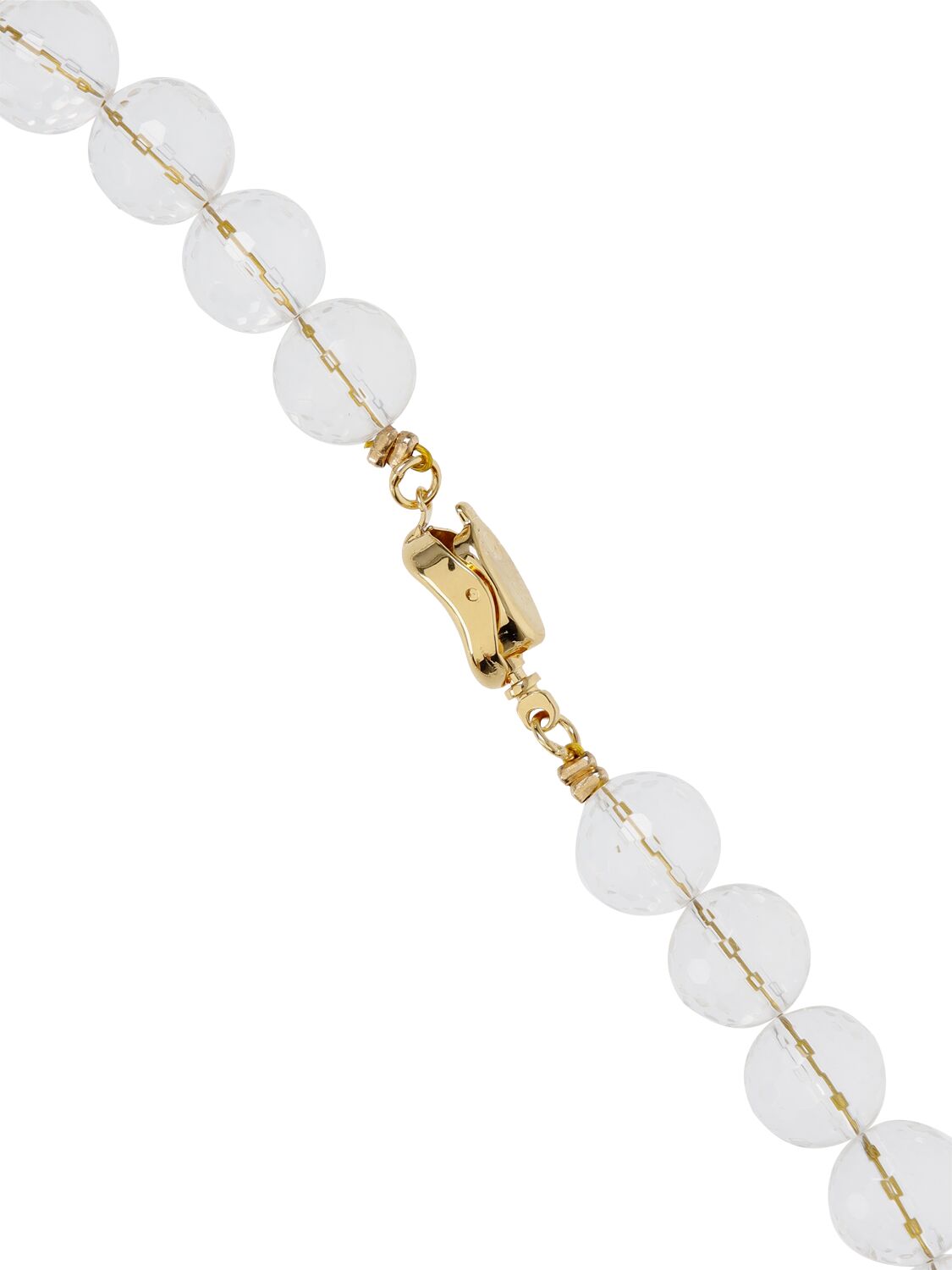 Shop Timeless Pearly Heart Charm Collar Necklace In Gold