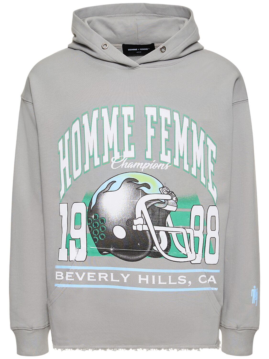 Homme + Femme La The Elite Sweatshirt Hoodie In Grey