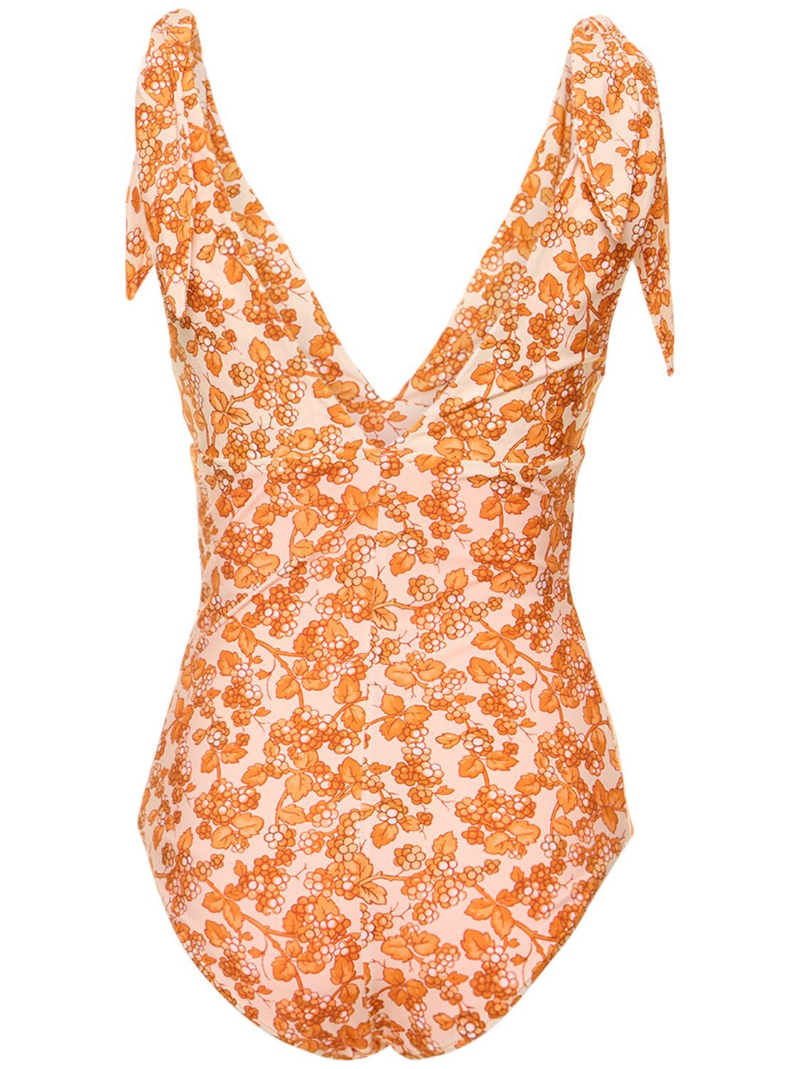 Shop Etro Printed Lycra One Piece Swimsuit In Multi,orange