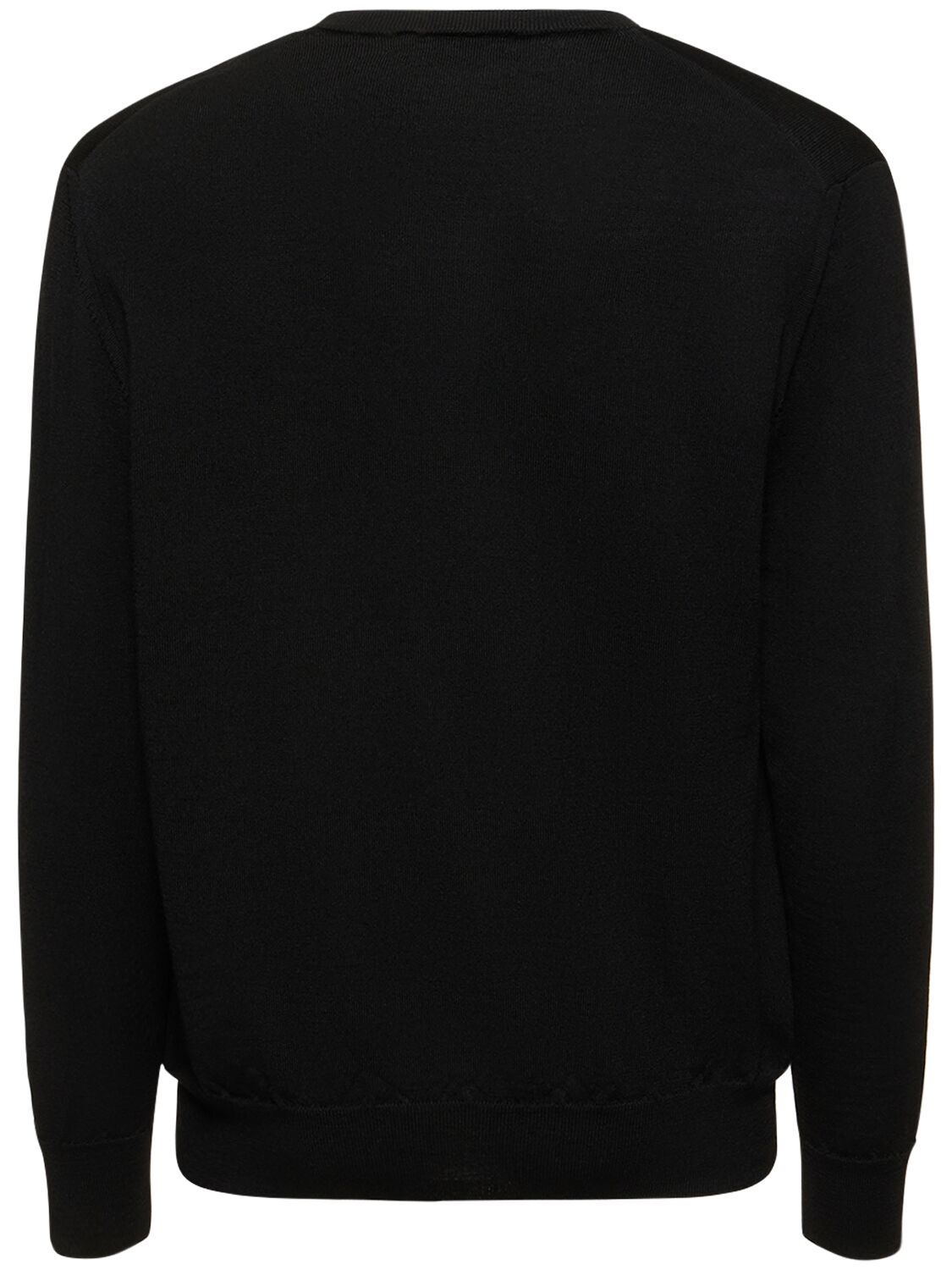 Shop Etro Roma Wool Crewneck Sweater In Black