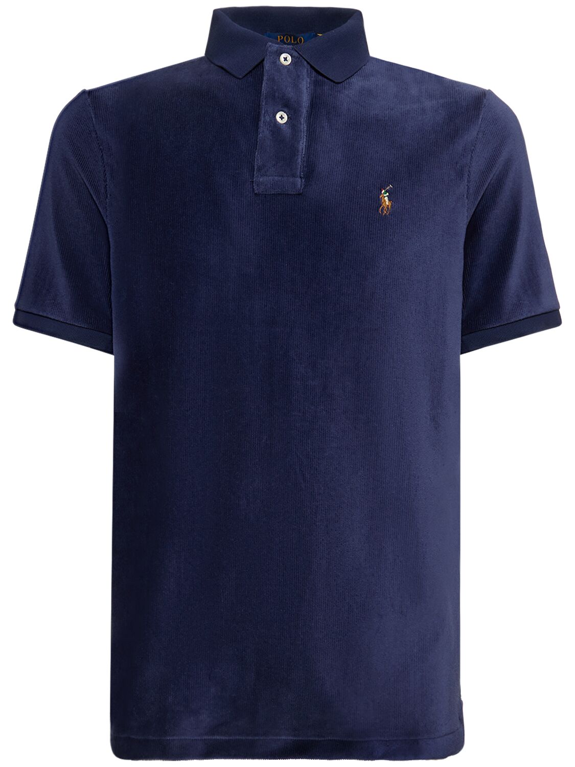 Logo Cotton Blend Polo Shirt – MEN > CLOTHING > POLOS