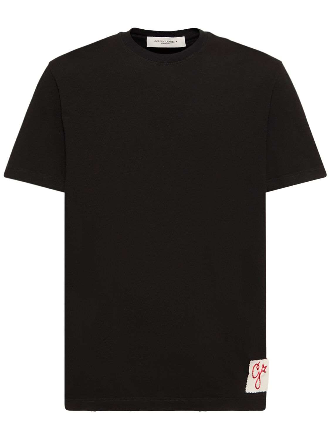 Regular Distressed Cotton Jersey T-shirt – MEN > CLOTHING > T-SHIRTS