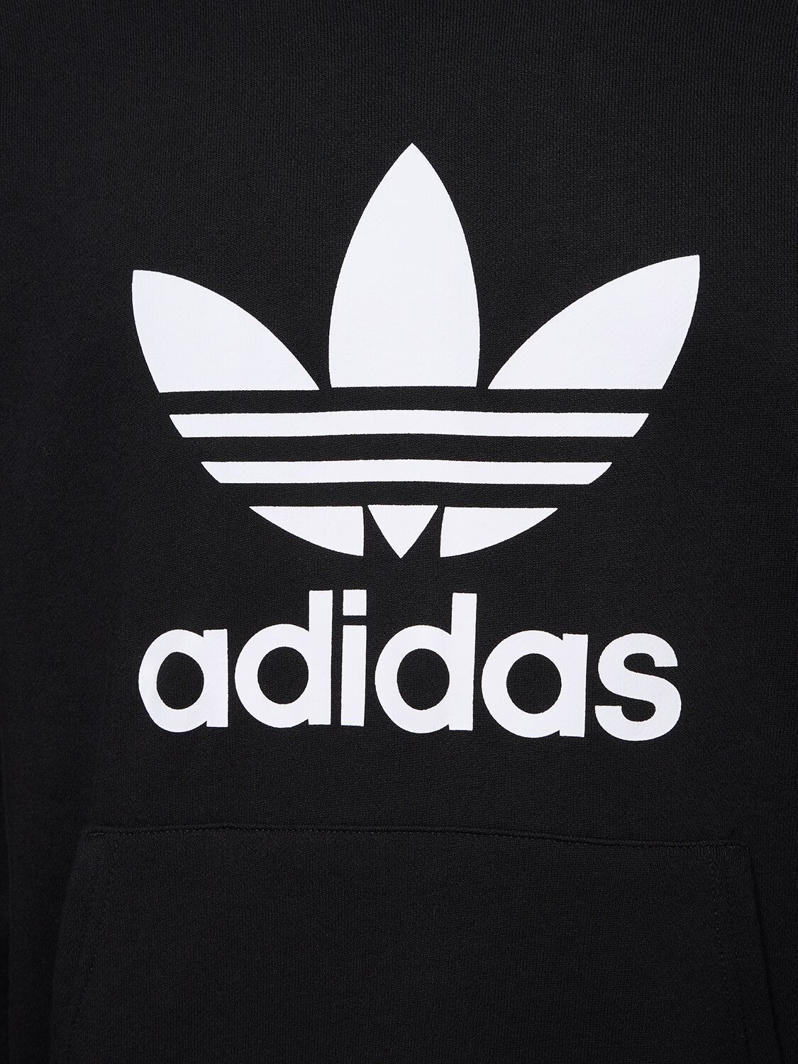 Adidas Originals Trefoil Adicolor Hooded ModeSens Sweatshirt Black/white In Classics 