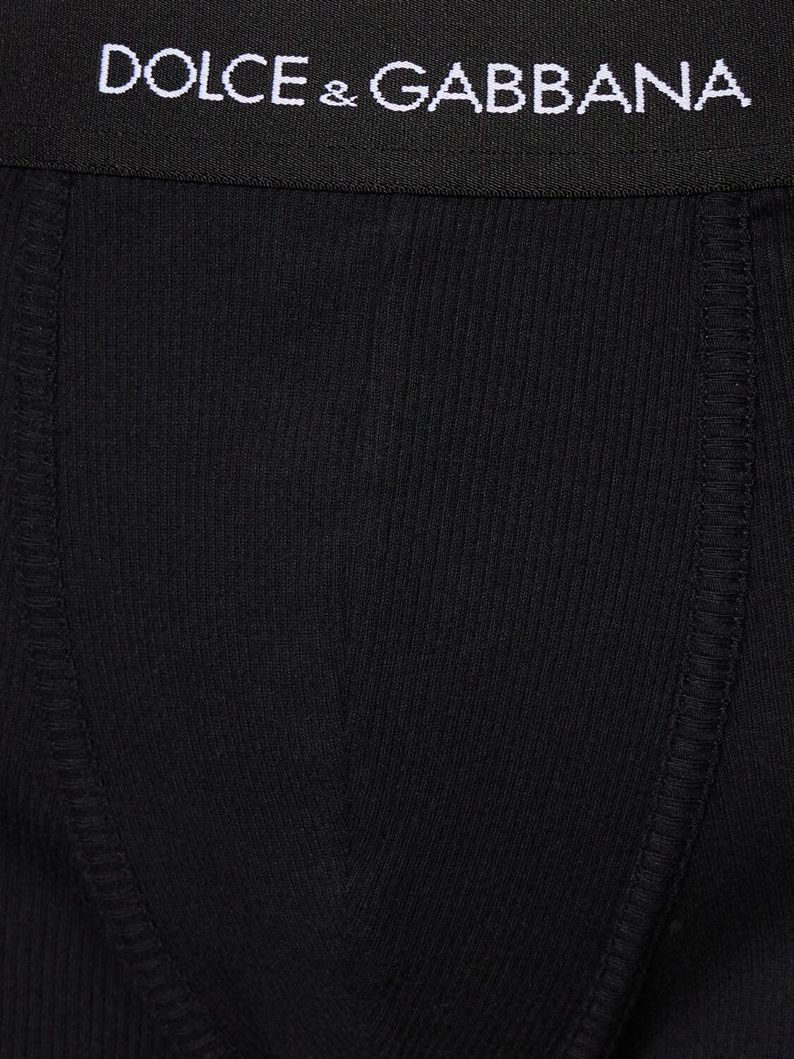 Shop Dolce & Gabbana Logo Cotton Boxer Briefs In Black