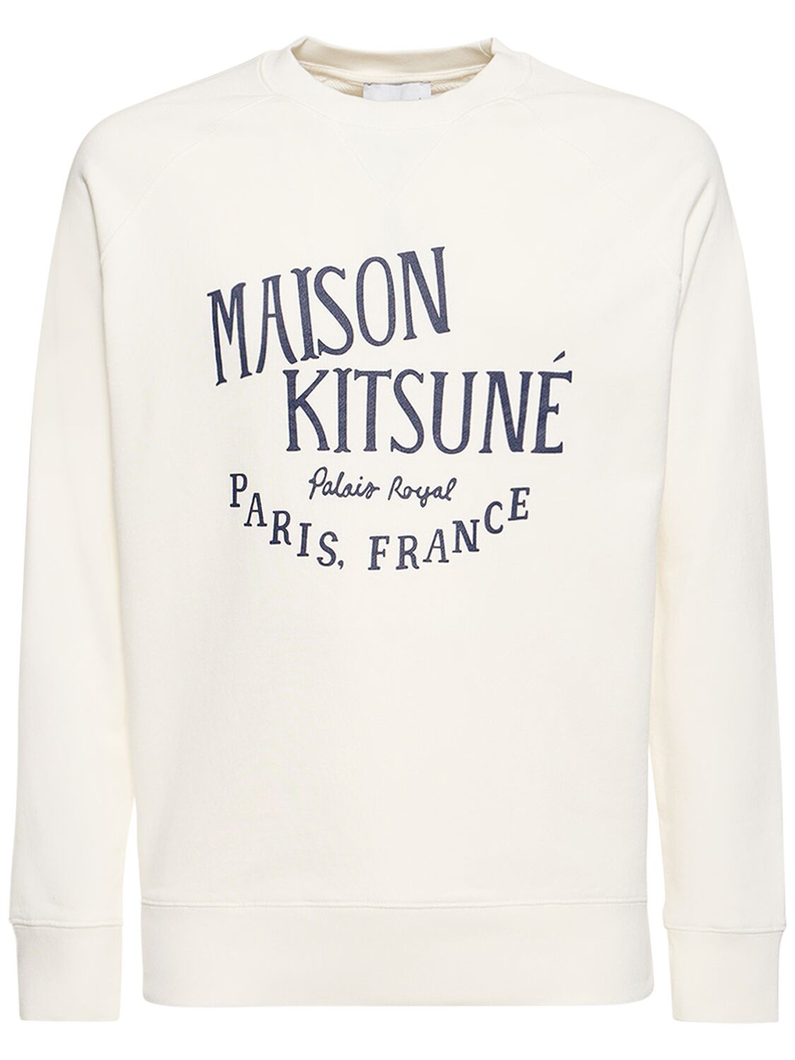 Shop Maison Kitsuné Palais Royal Classic Sweatshirt In Ecru