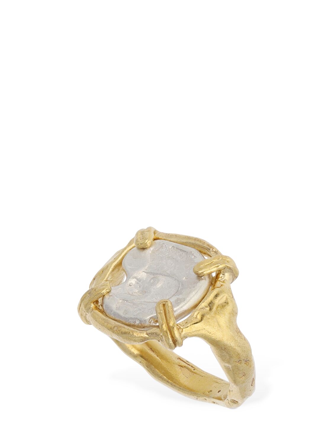 Alighieri The Gilded Frame Ring In Gold,silver