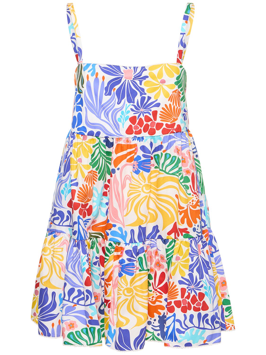 Image of Aree Floral Printed Cotton Mini Dress