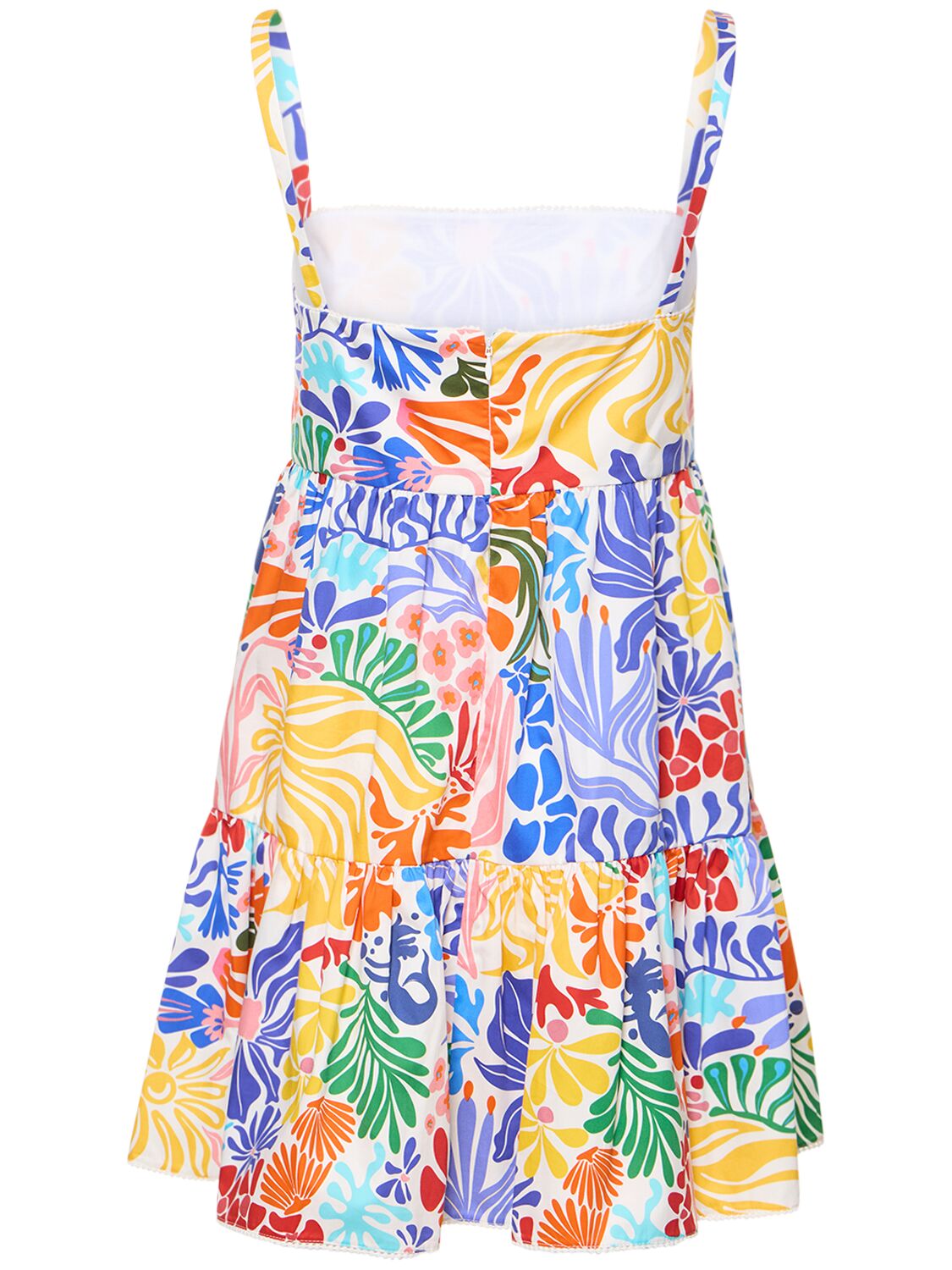 Shop Borgo De Nor Aree Floral Printed Cotton Mini Dress In Multicolor