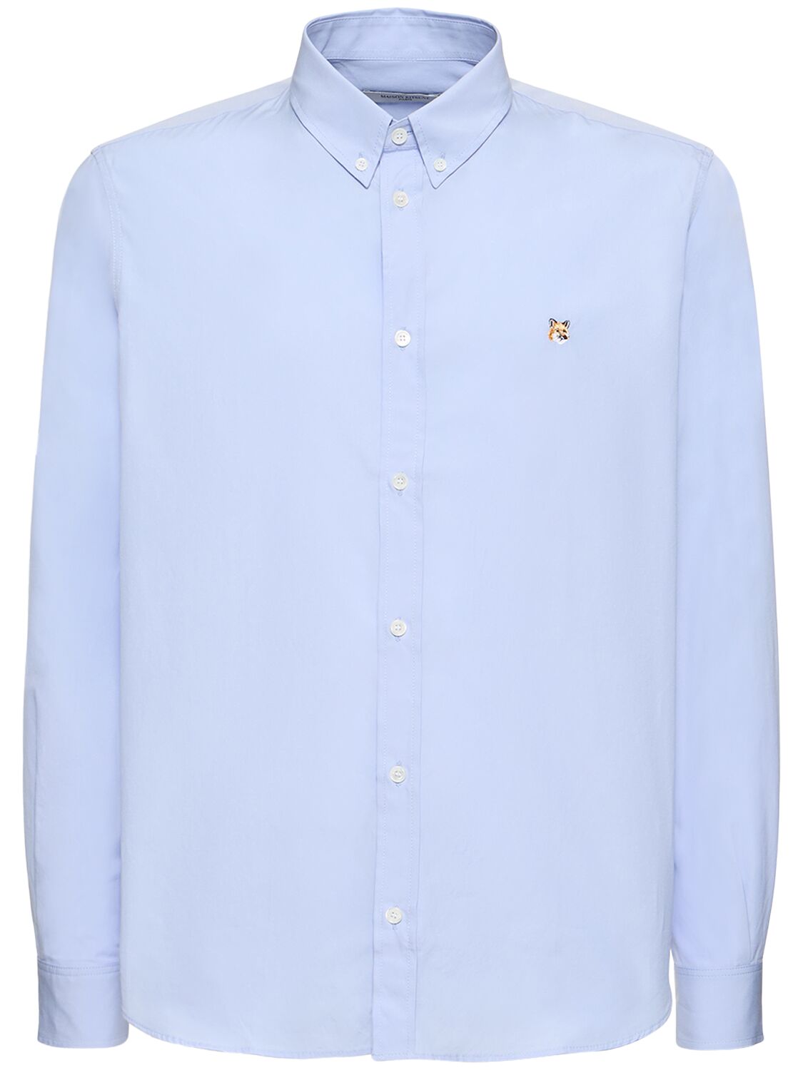 Fox Head Embroidery Classic Cotton Shirt – MEN > CLOTHING > SHIRTS