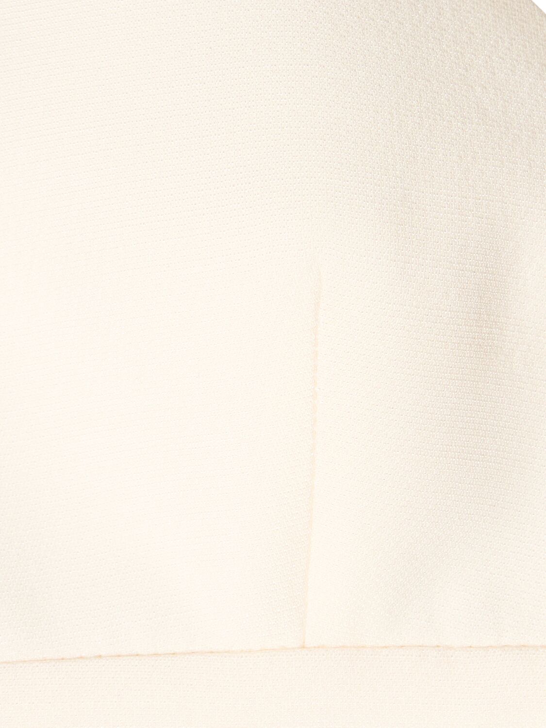 Shop Valentino Wool & Silk Crepe Couture Triangle Bra In White