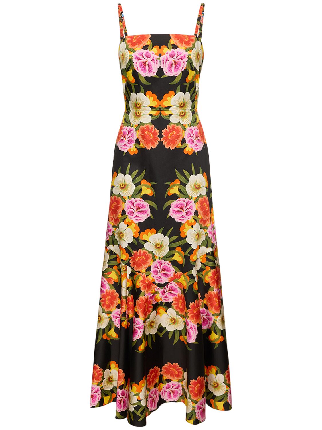 Image of Jalisa Floral Print Cotton Maxi Dress