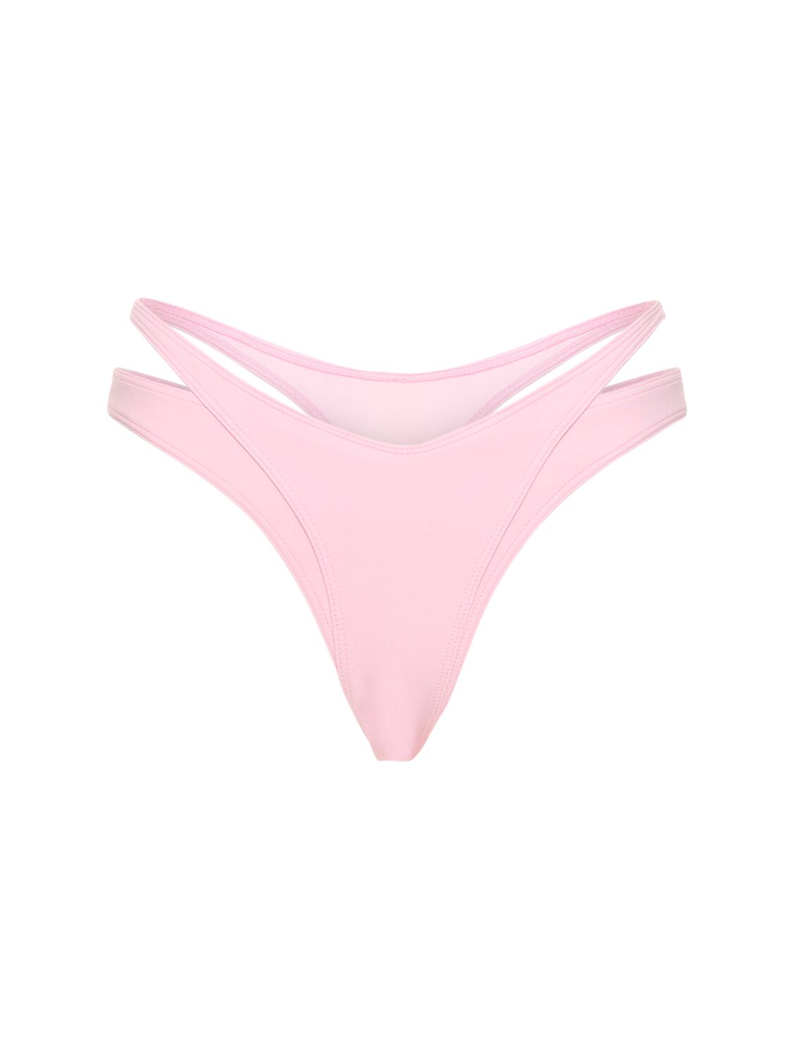 Mugler Lvr Exclusive Cutout Bikini Bottoms In Pink