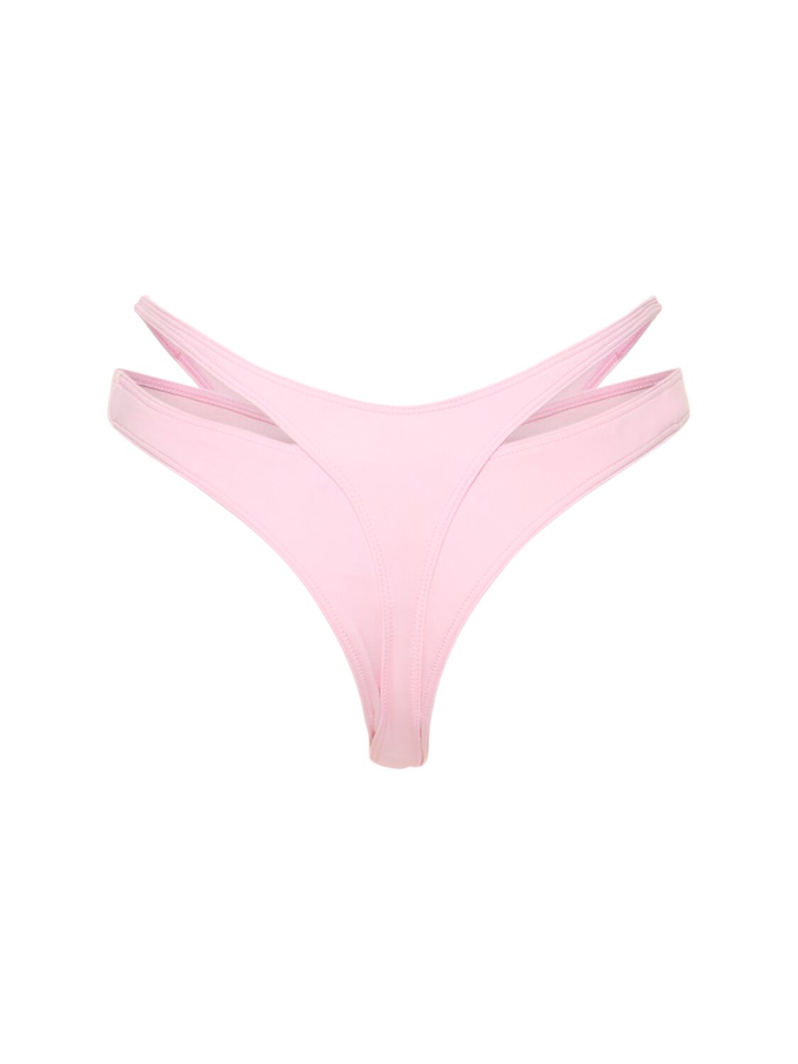 Shop Mugler Lvr Exclusive Cutout Bikini Bottoms In Pink