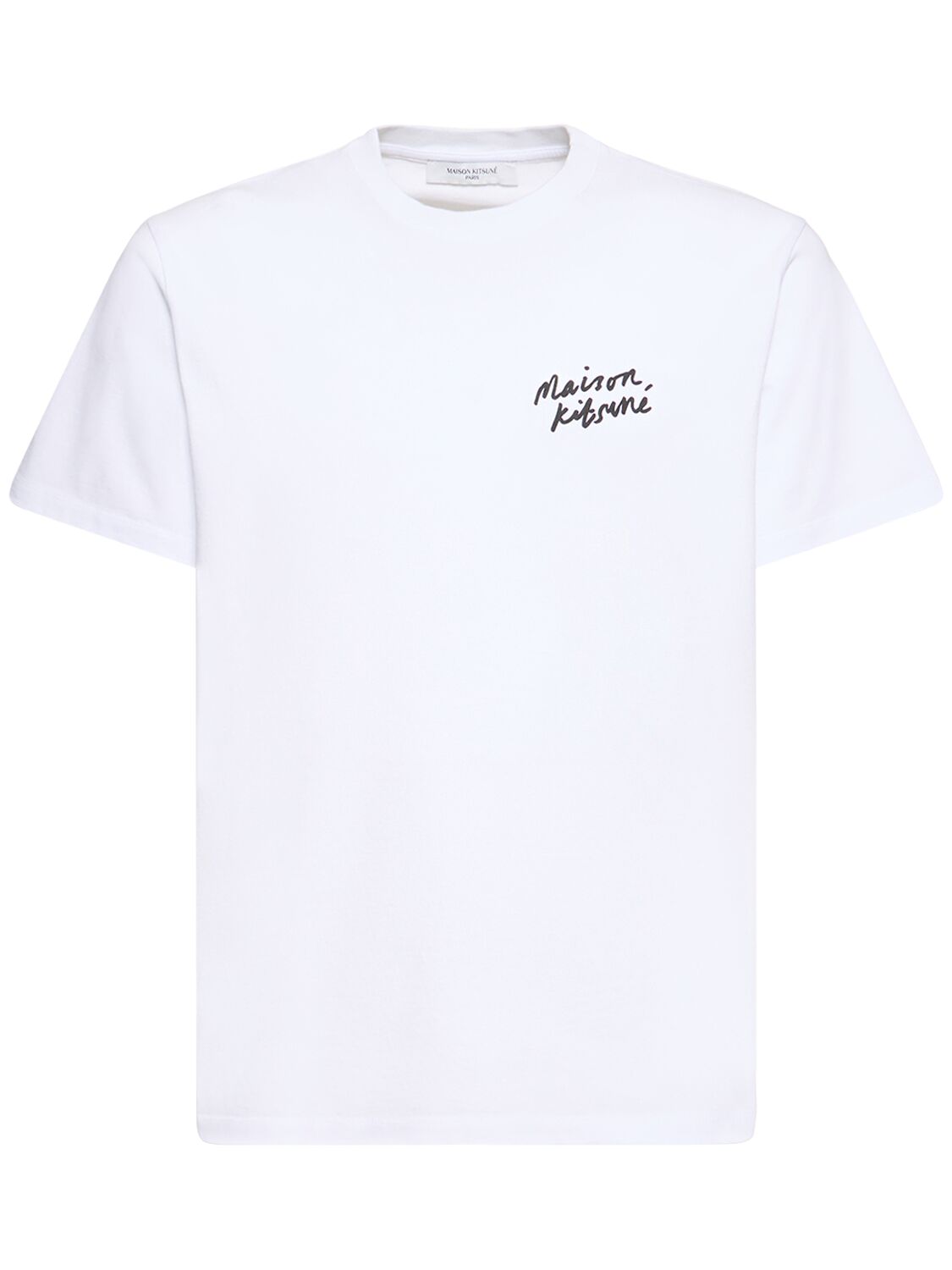 Maison Kitsuné Mini Handwriting Classic T-shirt In White