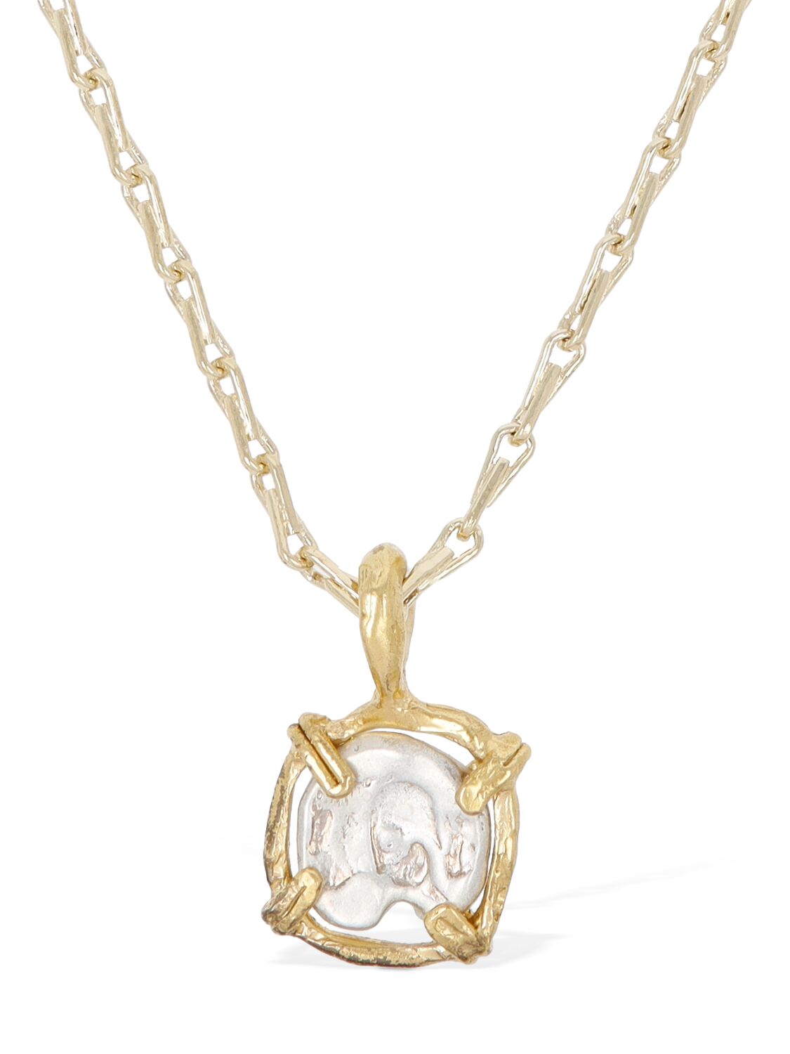 Alighieri The Gilded Frame Necklace In Gold,silver