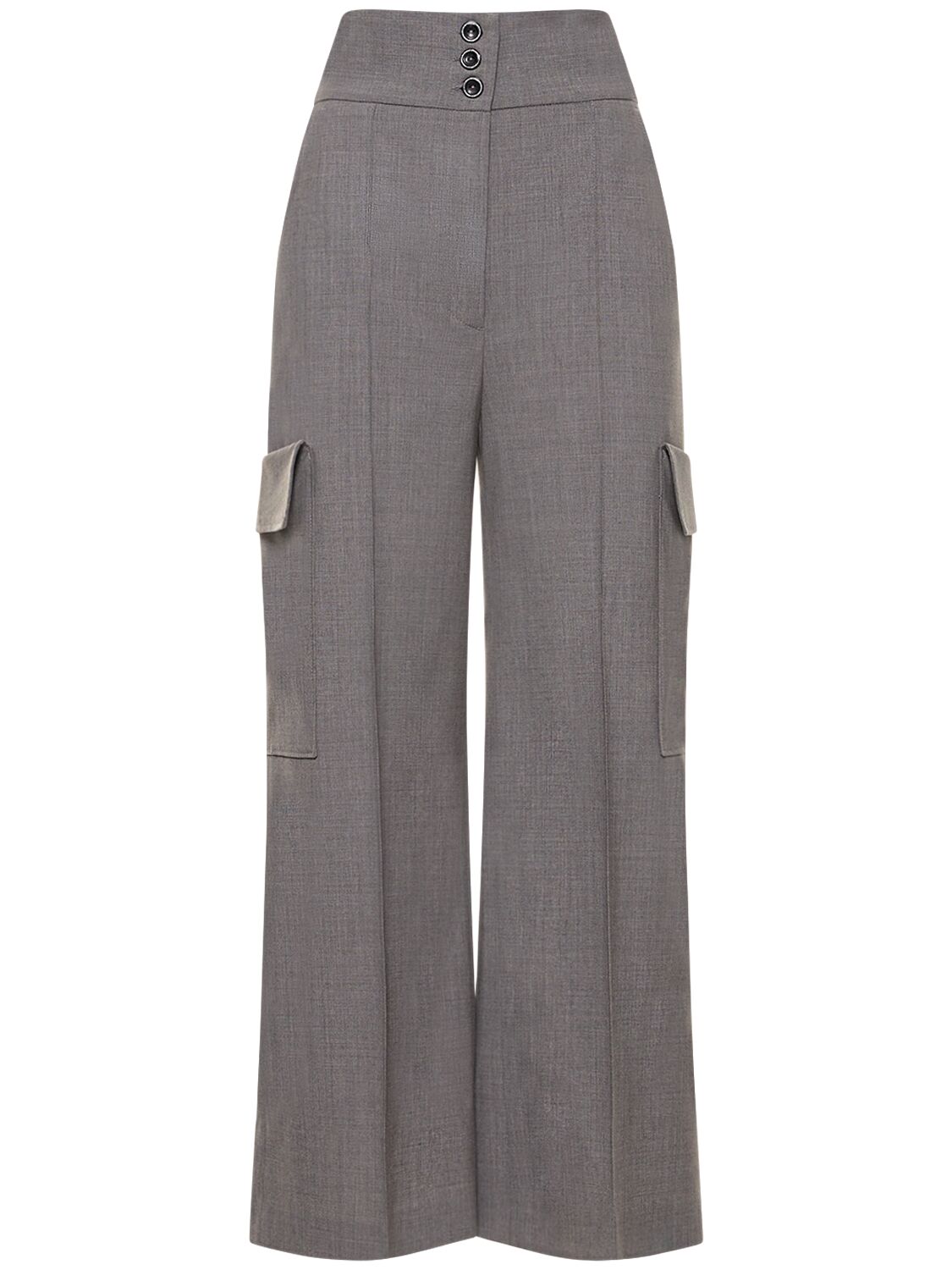 Tailored Stretch Wool Cargo Pants – WOMEN > CLOTHING > PANTS