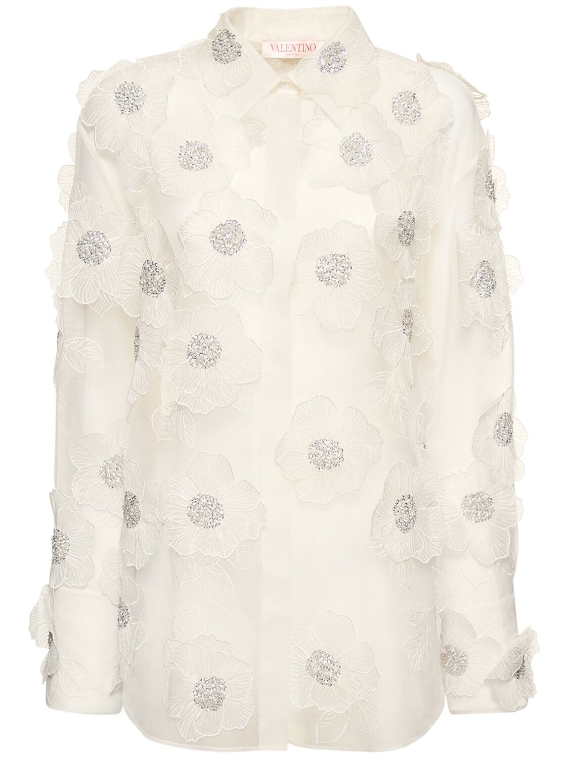 Image of Embroidered Organza Shirt