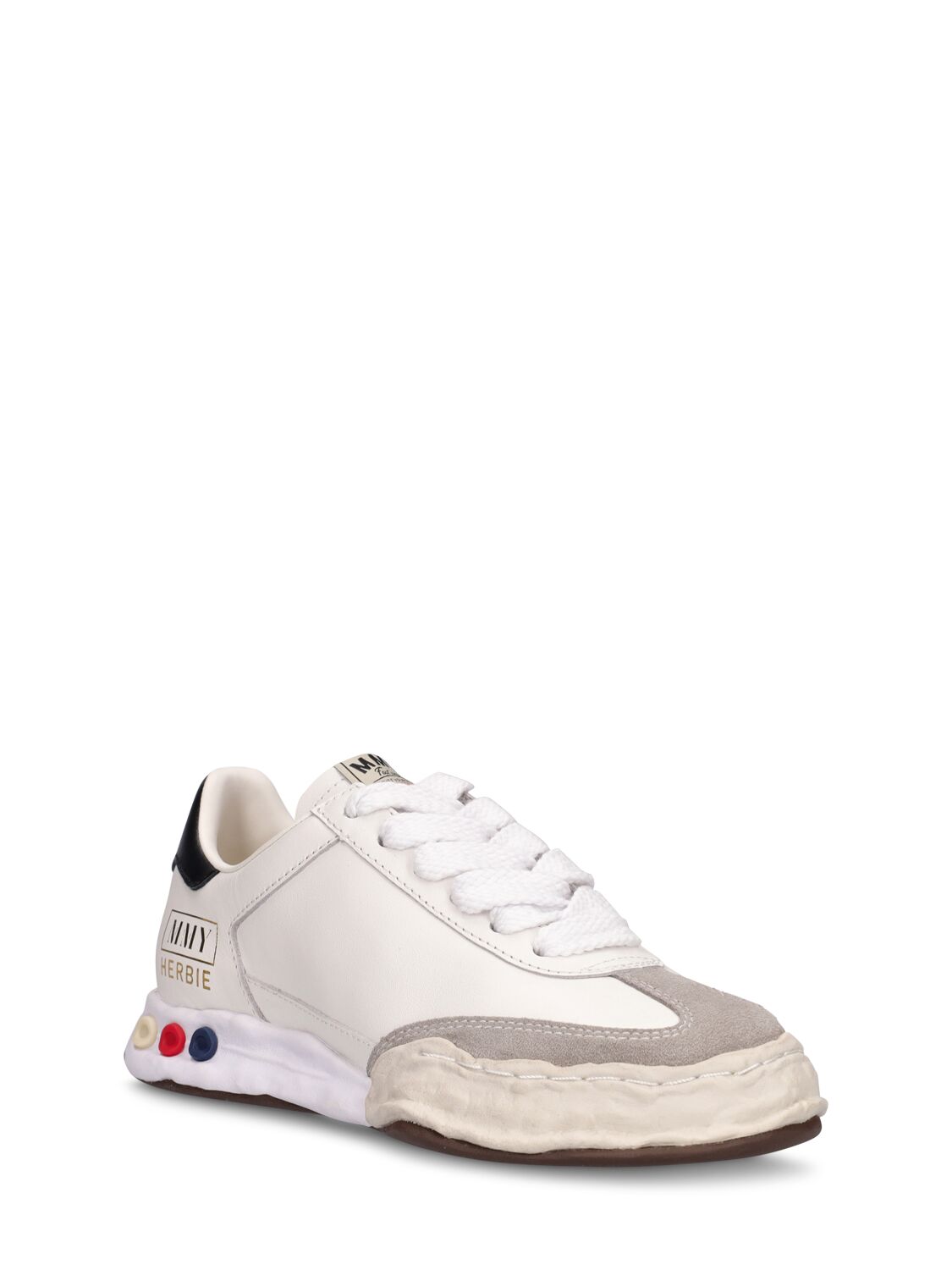 Shop Miharayasuhiro Herbie Low Og Sole Canvas Sneakers In White