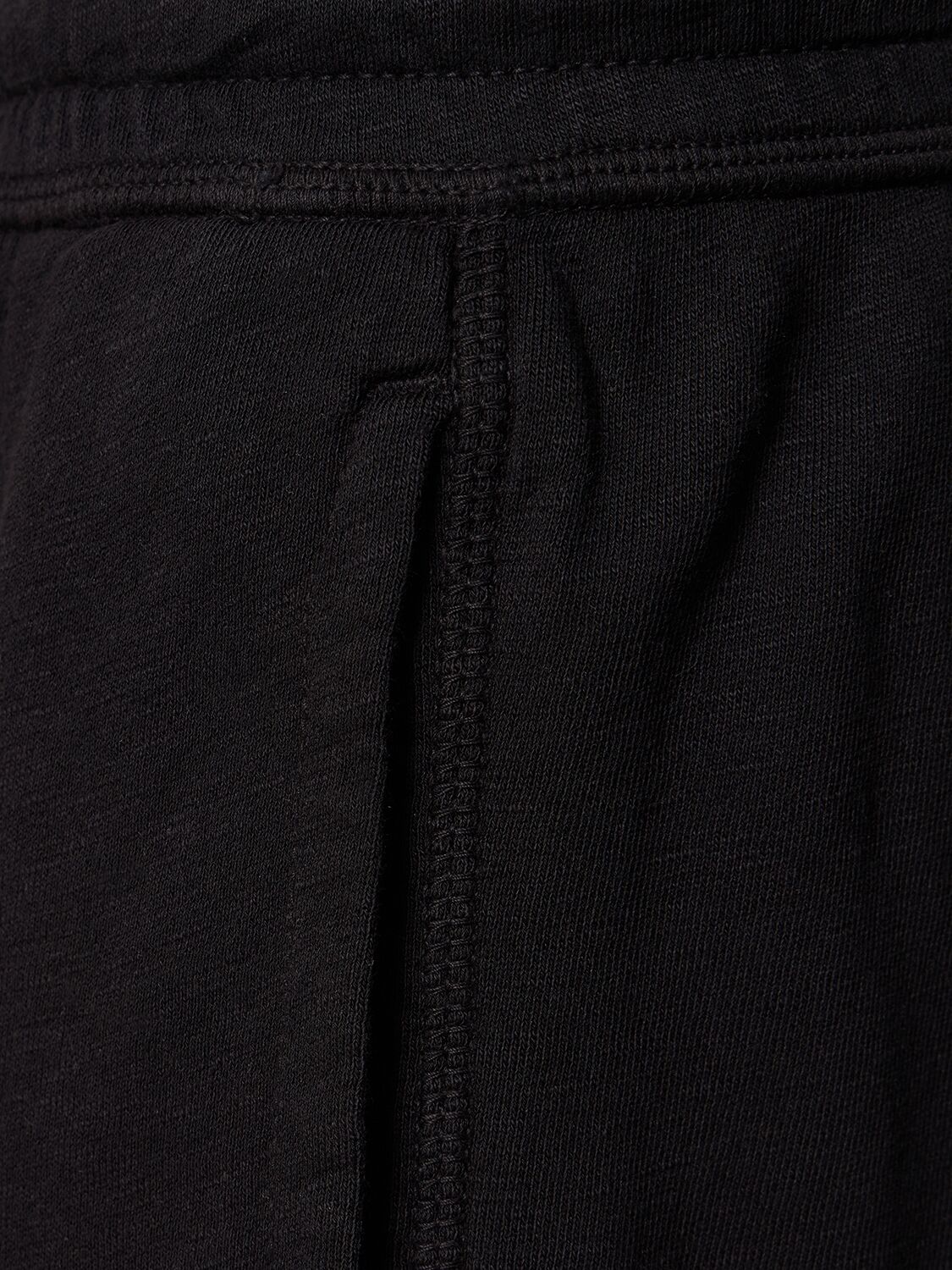 Shop James Perse Vintage Cotton French Terry Sweat Shorts In Black