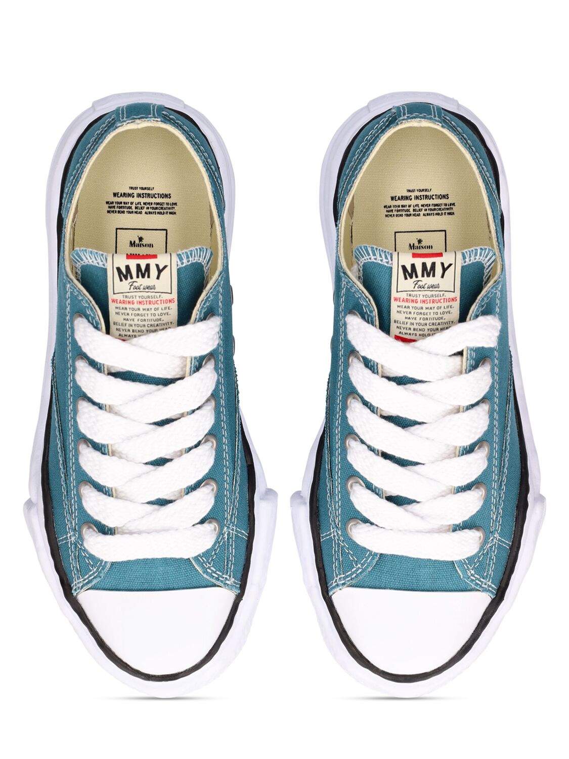 Shop Miharayasuhiro Peterson Low Og Sole Canvas Sneakers In Blue