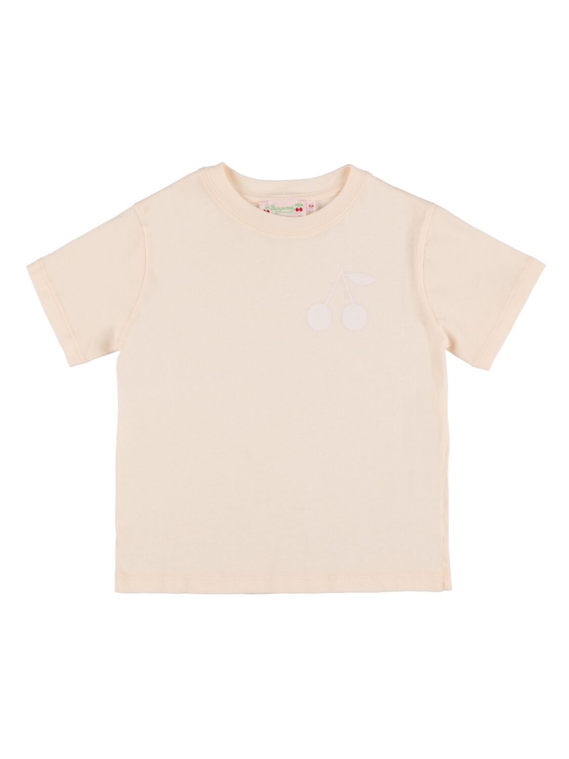 Bonpoint Kids' Cherry Print Organic Cotton T-shirt In Pink