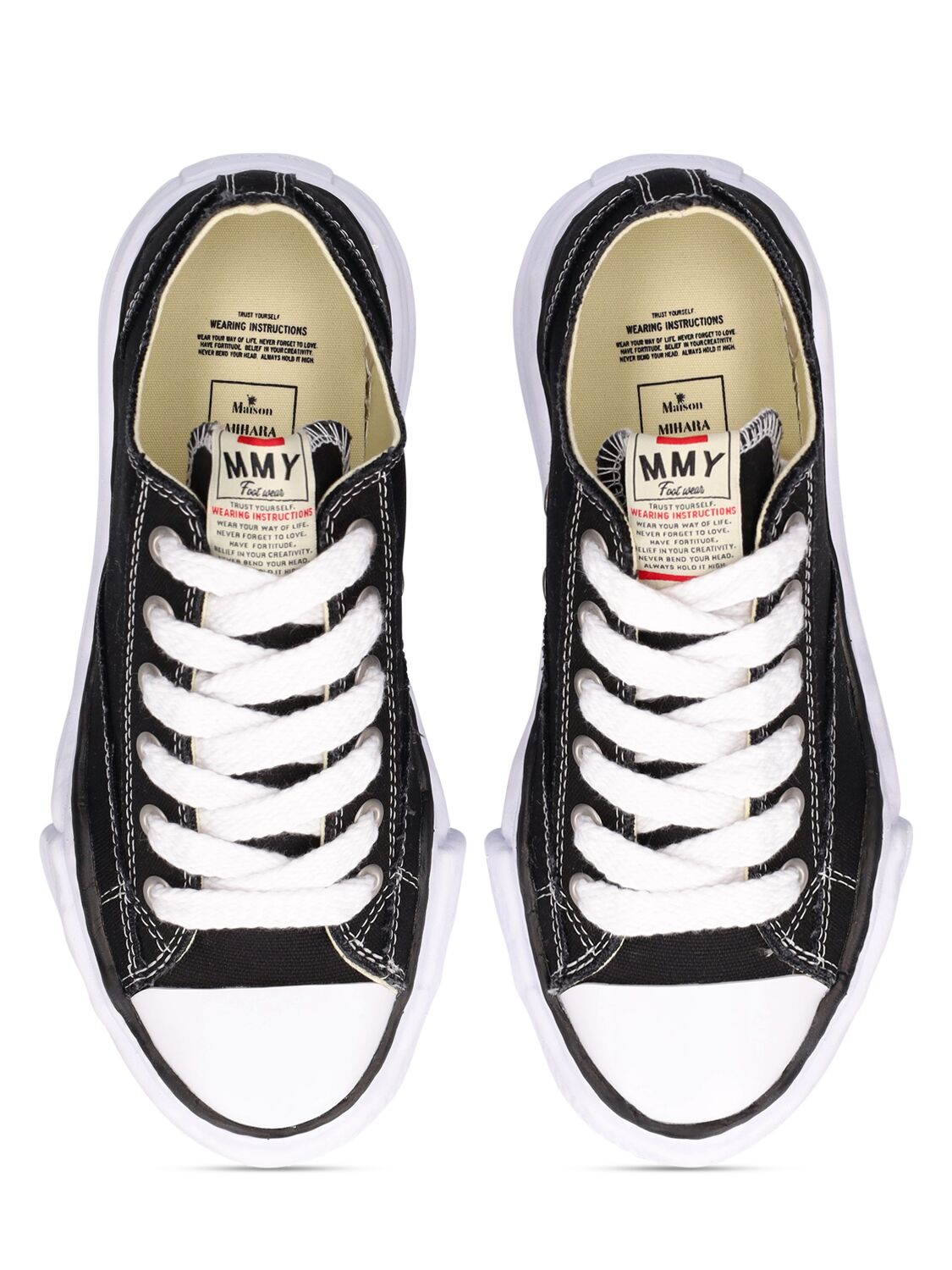 Shop Miharayasuhiro Peterson Low Og Sole Canvas Sneakers In Black