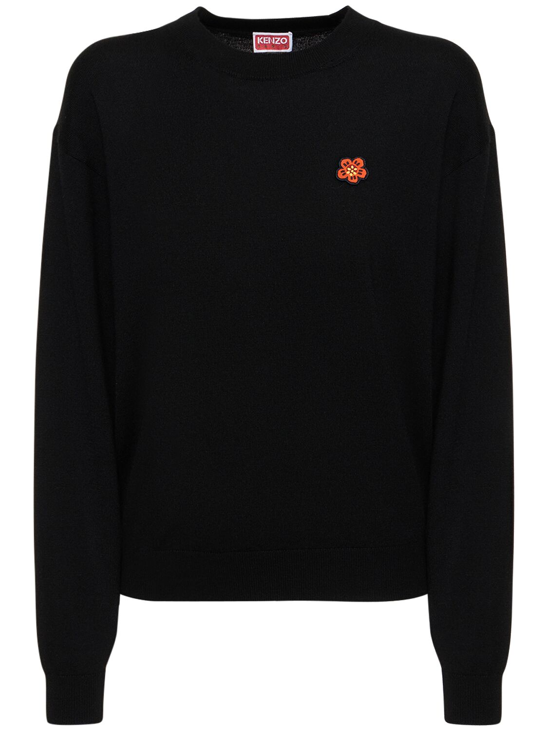 Boke Flower Crest Logo Wool Sweater