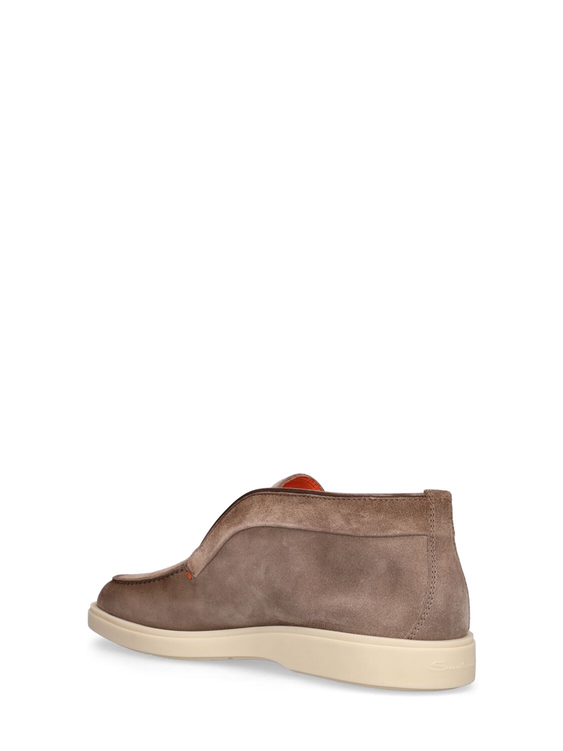 Shop Santoni Suede Desert Shoes In Brown