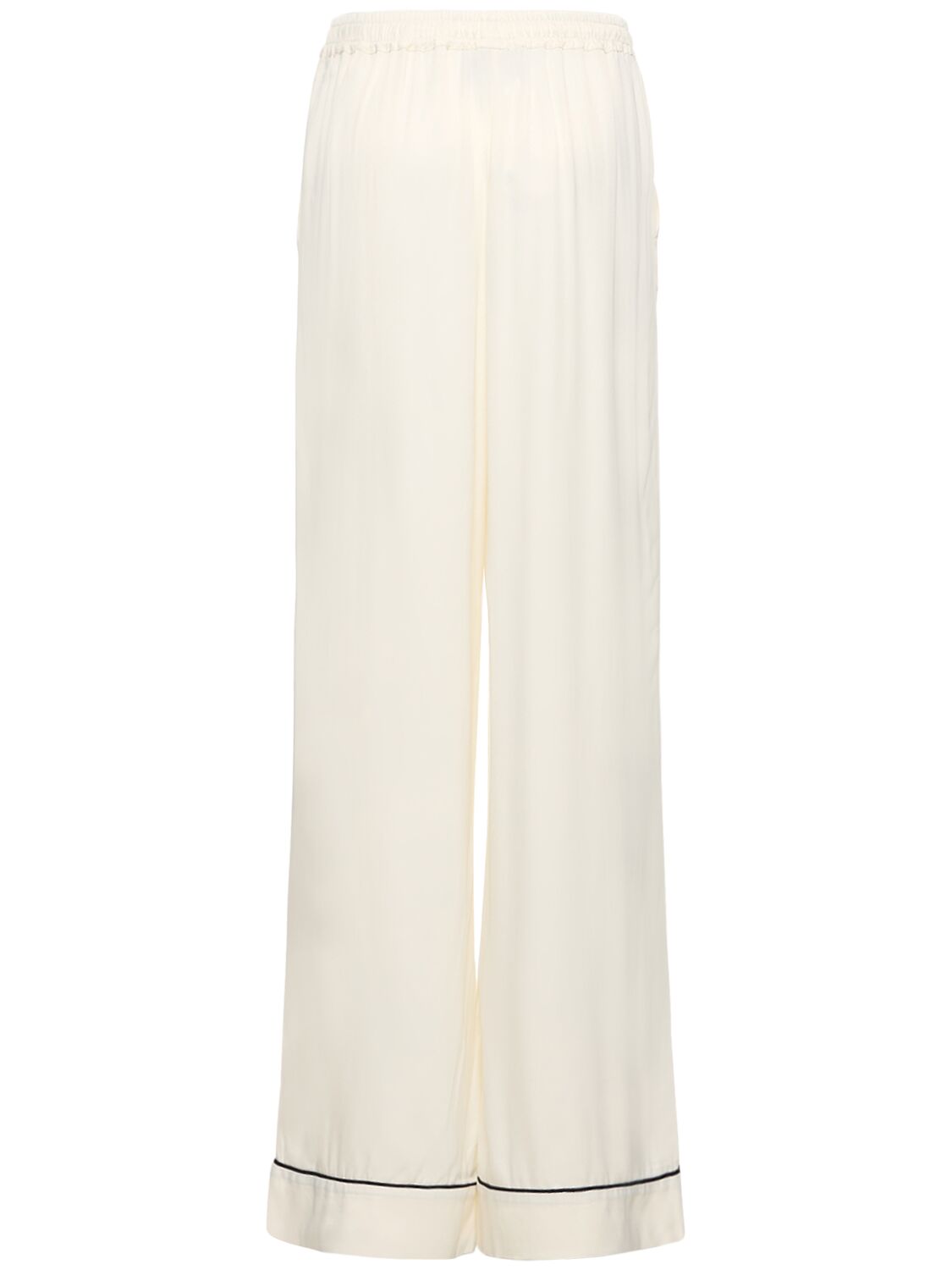 Shop Sleeper Pastelle Viscose Oversize Pants In Beige