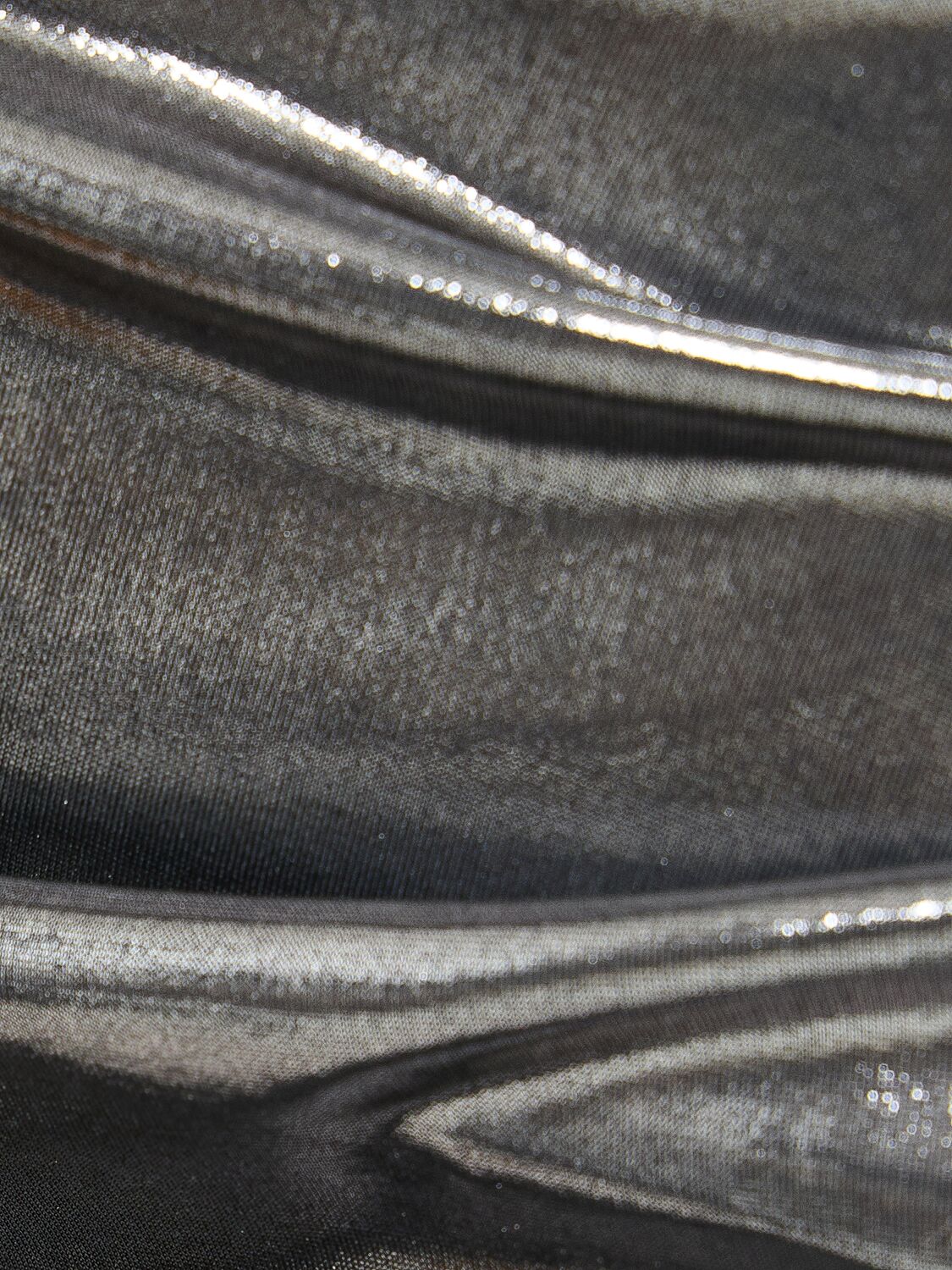 Shop Magda Butrym Draped Metallic Jersey Mini Skirt In Silver